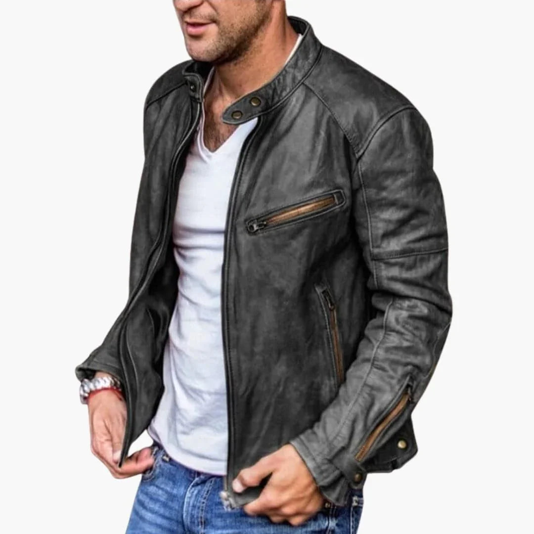 Bavane | Men's Jacket with Zipper and Stand-Up Collar