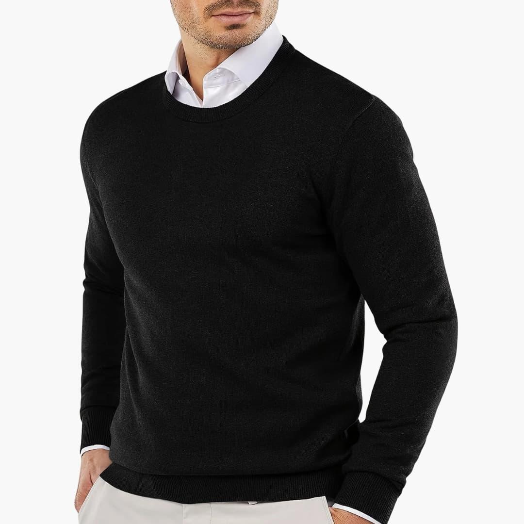 Bavane | Men's Sweater with V-Neck and Long Sleeves