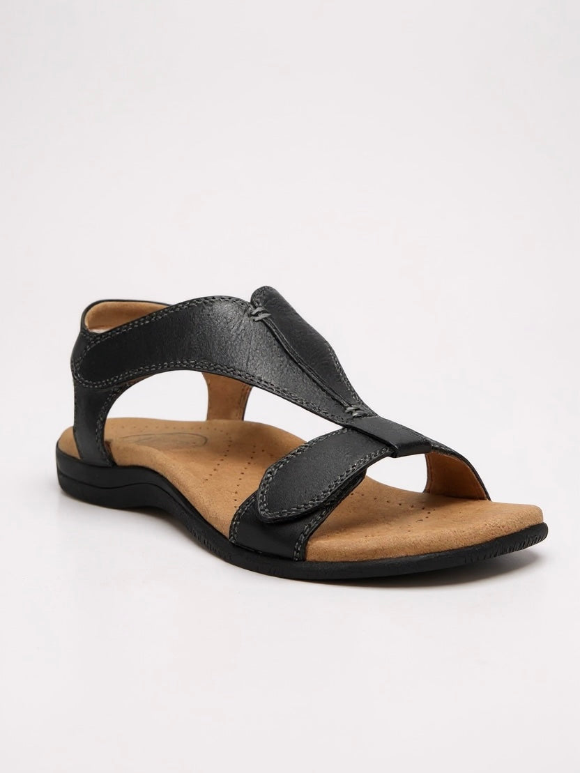 Bavane | Women's T-Strap Sandals with Cushioned Insole and Lightweight Sole