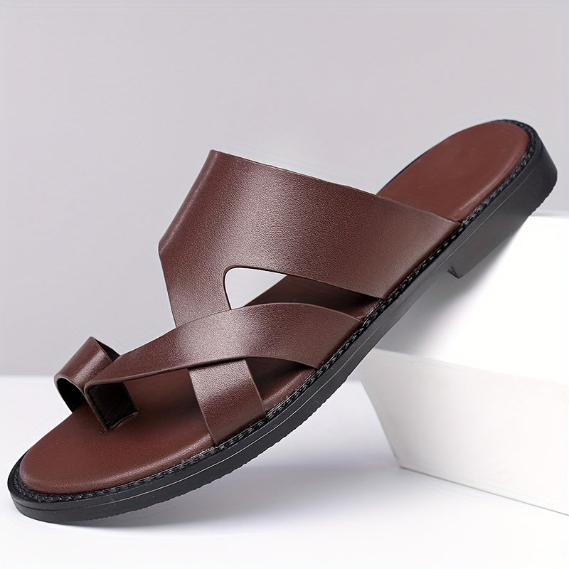 Bavane | Men's Sandals with Slip On Design and Round Toe-Microfiber Upper