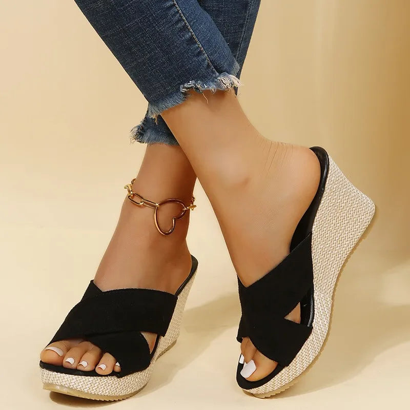 Bavane | Women's Orthopedic Sandals with Wedge Heel and Cushioned Insole
