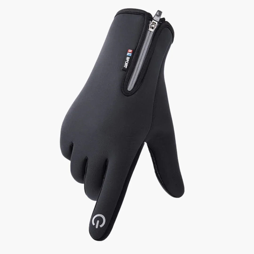 Bavane | Unisex Gloves with Zipper and Textured Surface