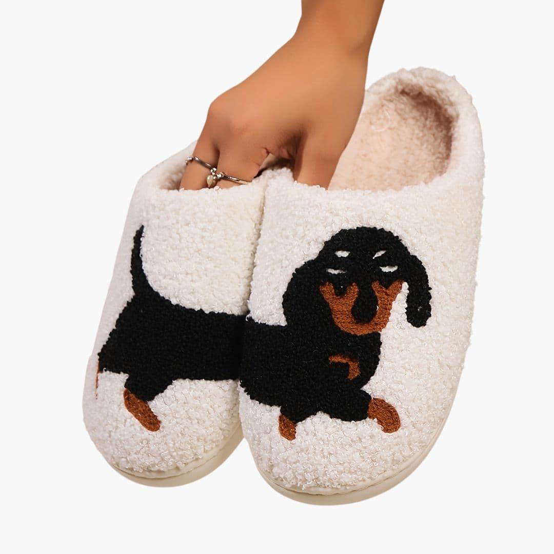 Bavane | Unisex Slippers with Cartoon Dog Design