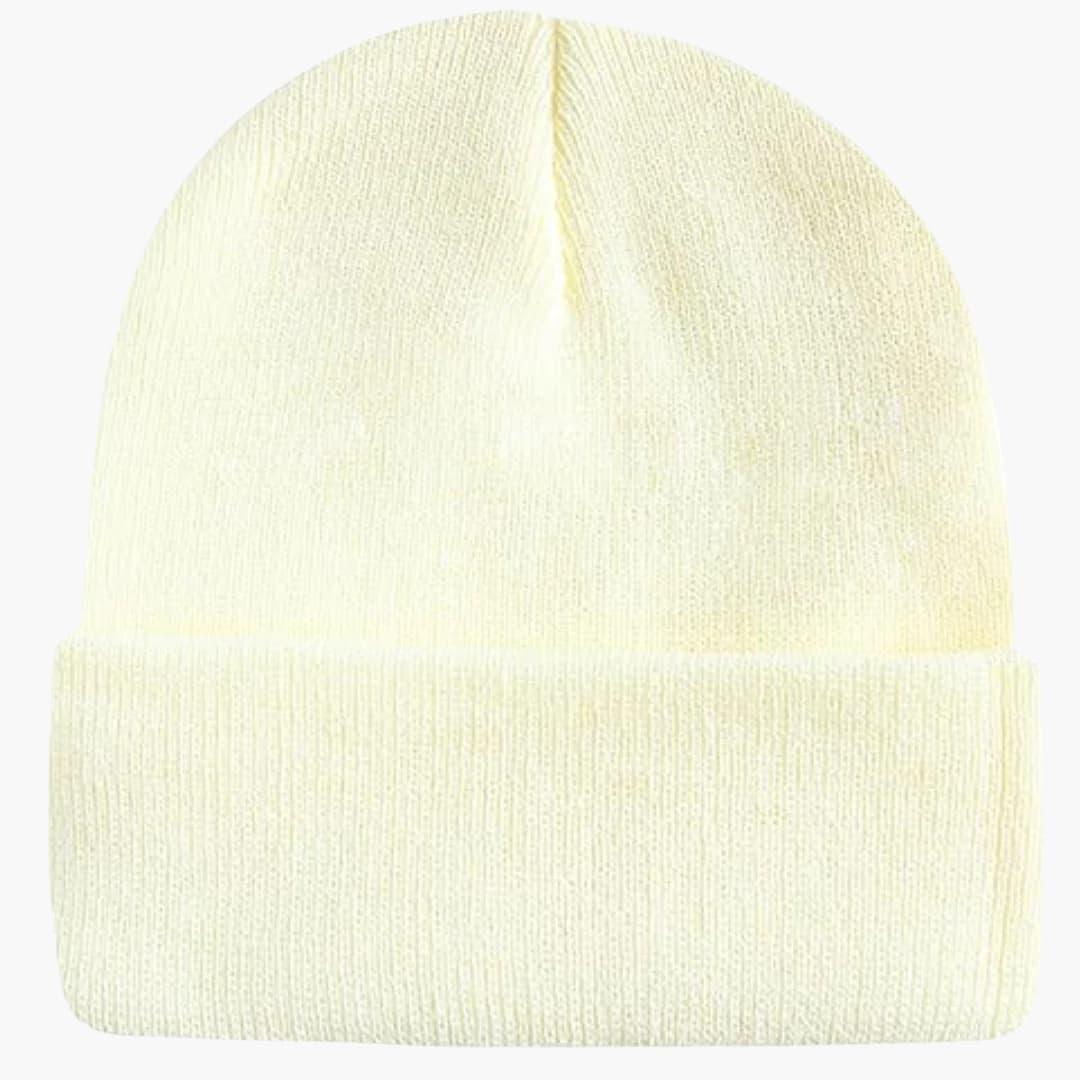 Bavane | Unisex Knitted Winter Beanie with Round Shape and Ribbed Surface