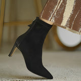 Women's Ankle Boots with Pointed Toe and Heel