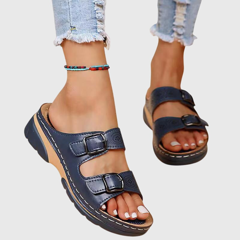 Women's Orthopedic Sandals with Arch Support and Adjustable Strap