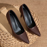 Hilda | Women's Slip On Heels with Pointed Toe and Stiletto
