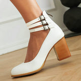 Zara | Womens Orthopedic Sandals with Ankle Strap and Block Heel