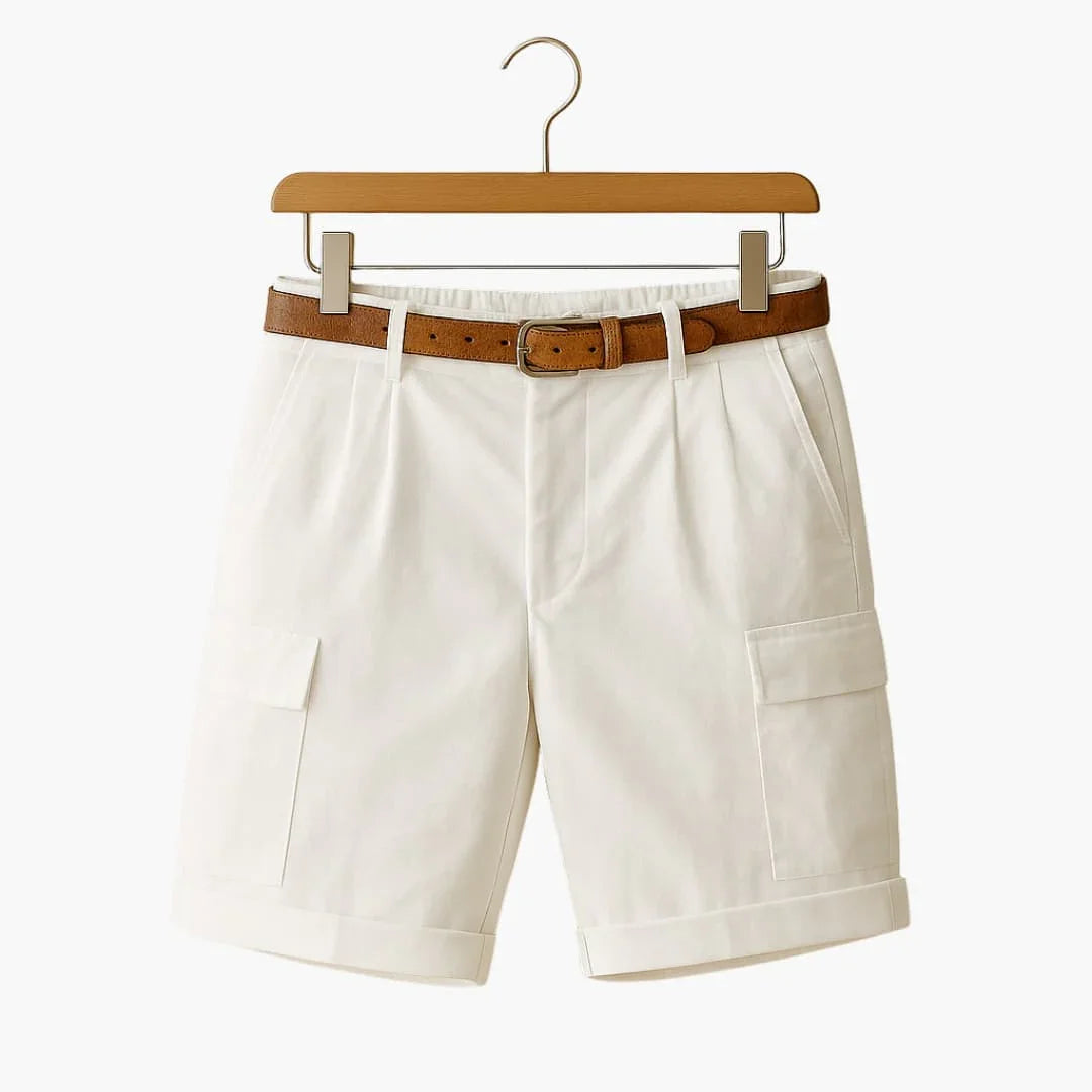 Bavane | Men's Summer Shorts Made of Linen Blend with Cargo Pockets