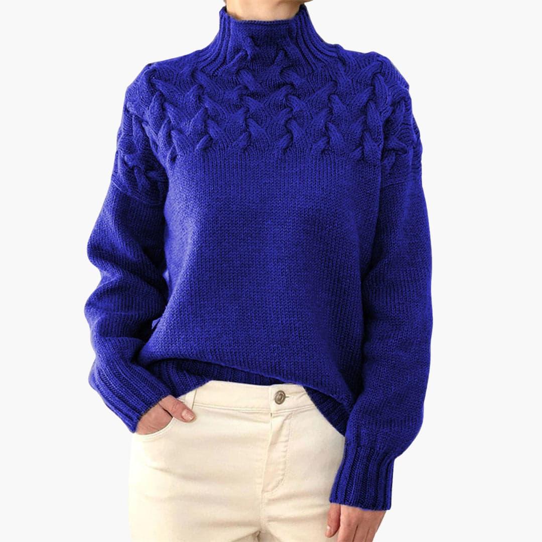 Turtleneck Knitted Sweater for Women