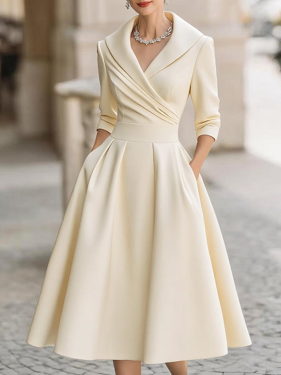 Women's Cocktail Midi Dress | A-Line