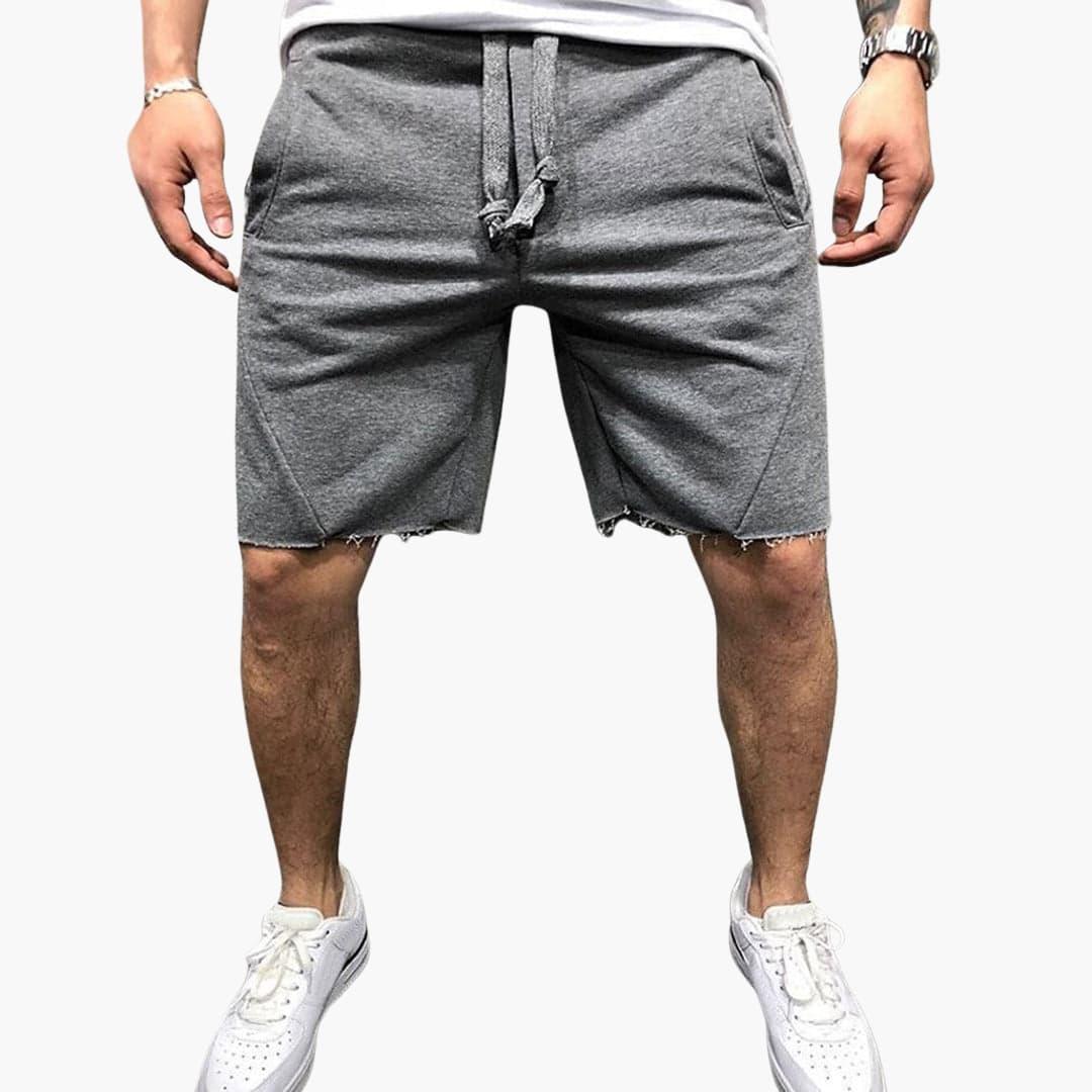 Men's Knee-Length Shorts with Drawstring for Summer