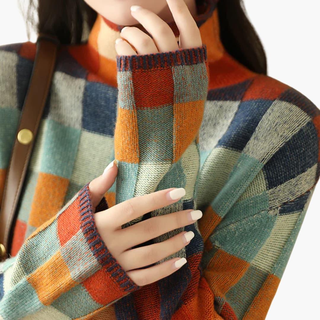 Knitted Turtleneck Sweater for Women