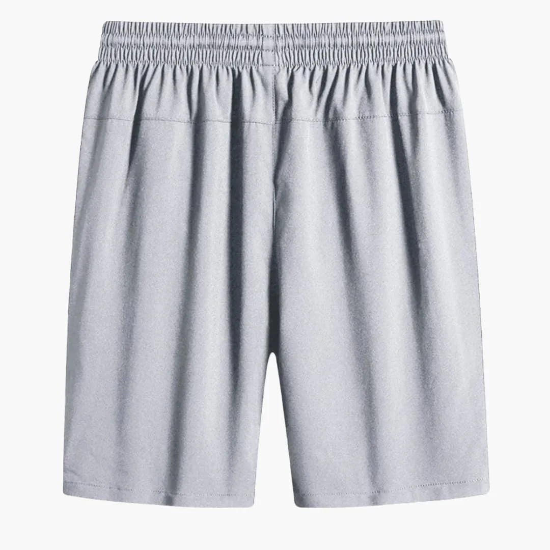 Men's Summer Shorts with Zipper Pockets and Drawstring Waist