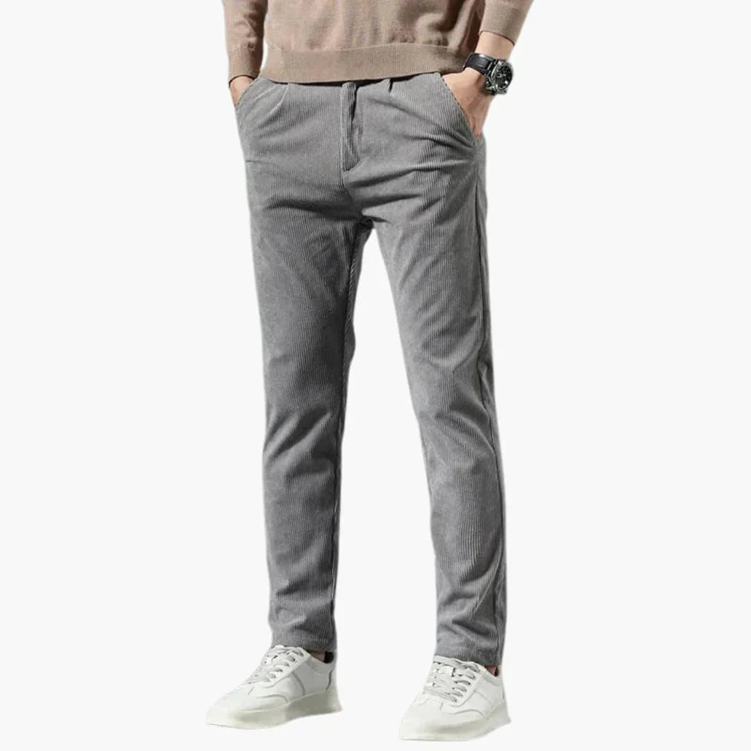 Bavane | Slim Fit Cord Pants for Men  Stylish, Comfortable Casual Trousers