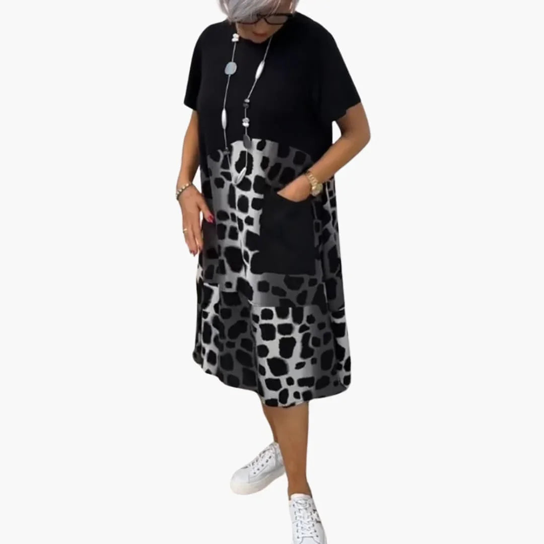 Summer Dress Women - Casual Leisure Dress with Pattern Print