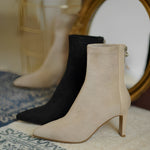Women's Ankle Boots with Pointed Toe and Heel