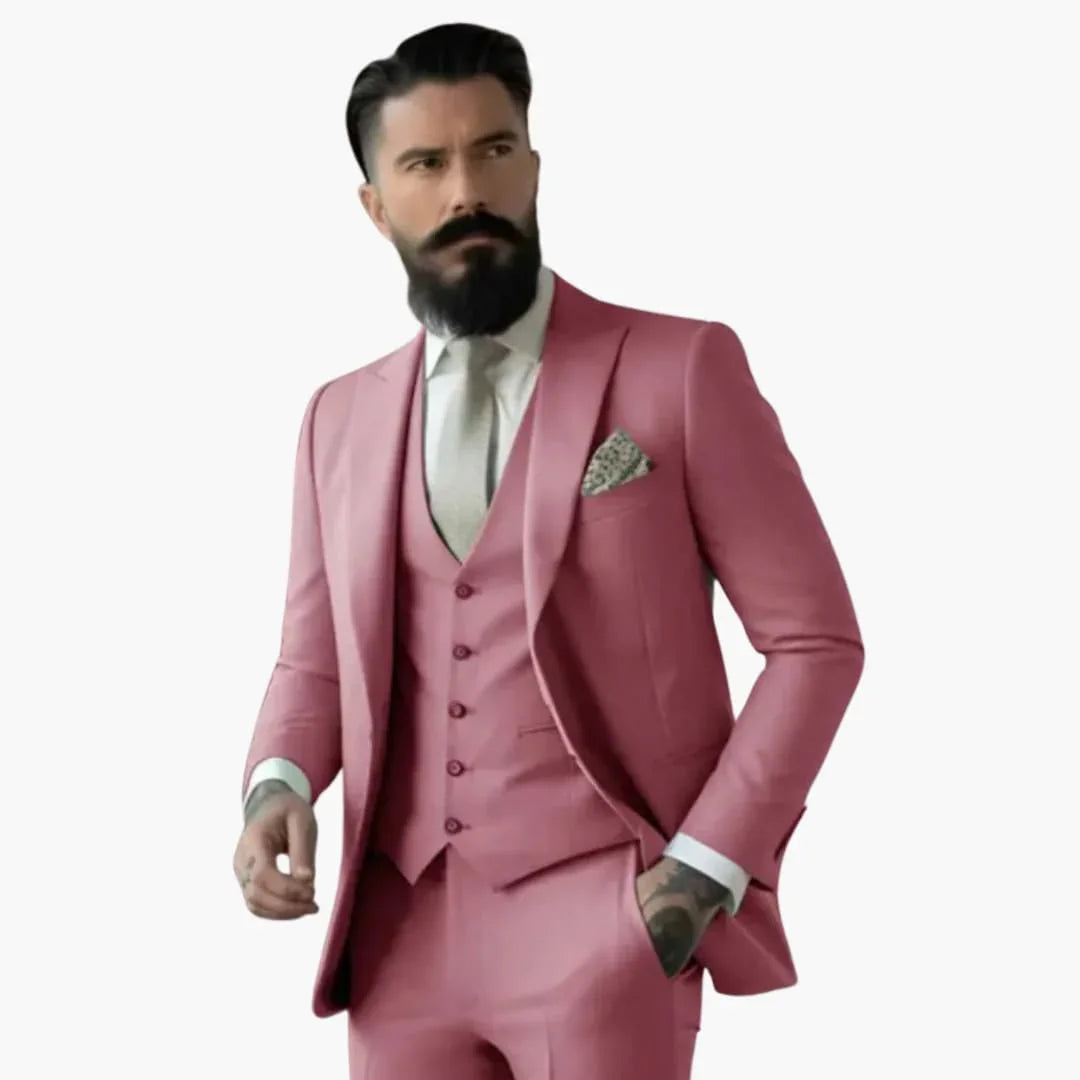 Double-Breasted Suit for Men - Classic Design with Style