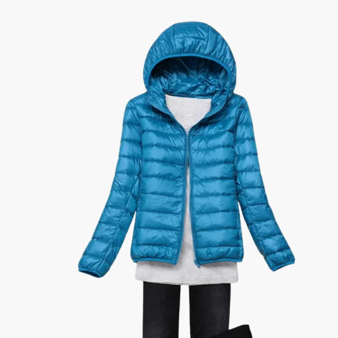 Ultralight Down Jacket with Hood for Women