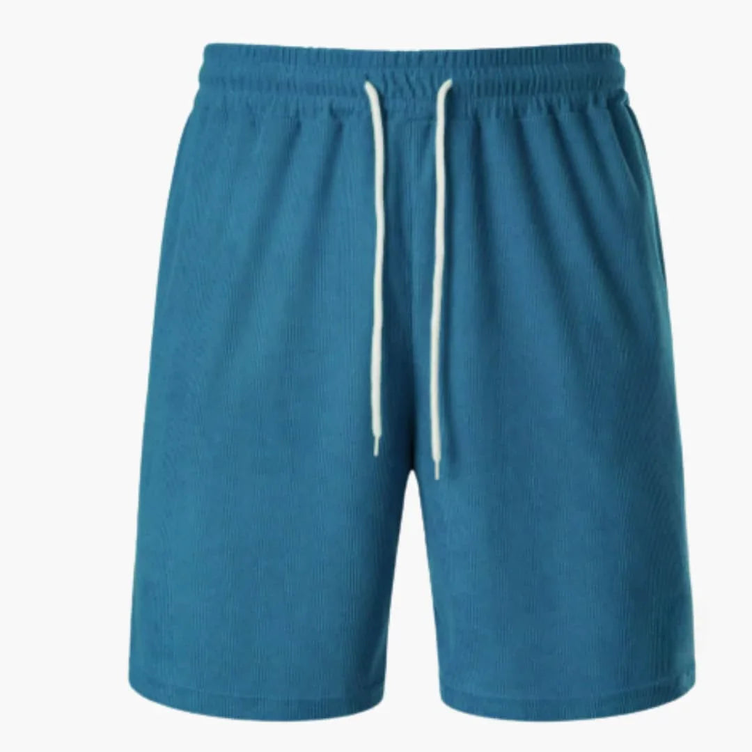 Bavane | Men's Corduroy Shorts with Elastic Waistband for Summer