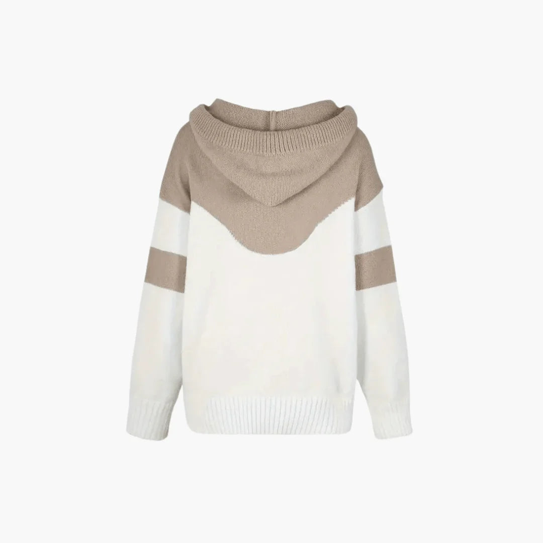 Cozy Colorblock Hoodie for Women  Modern and Stylish