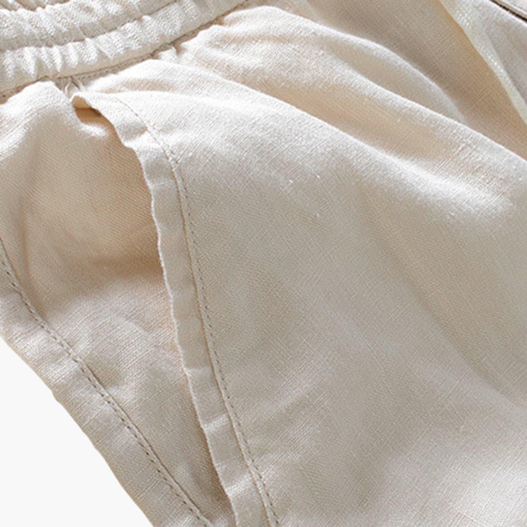 Men's Summer Pants with Elastic Waistband and Drawstring
