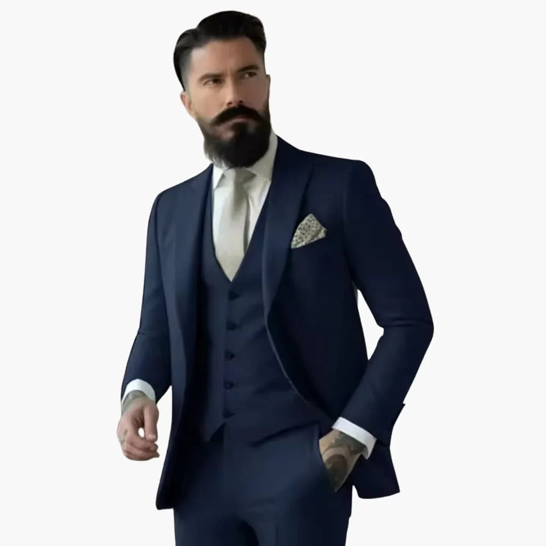 Double-Breasted Suit for Men - Classic Design with Style