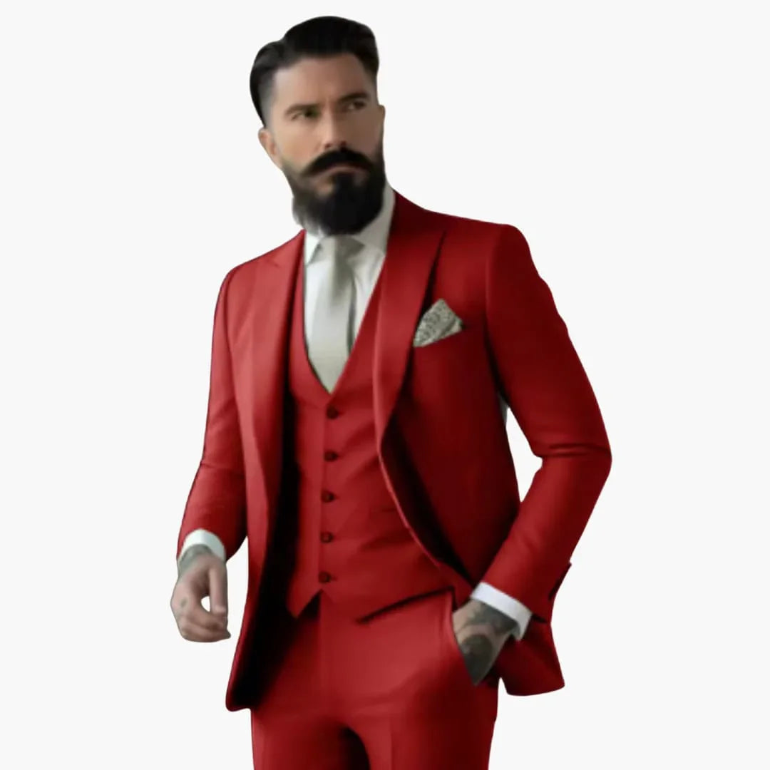 Double-Breasted Suit for Men - Classic Design with Style