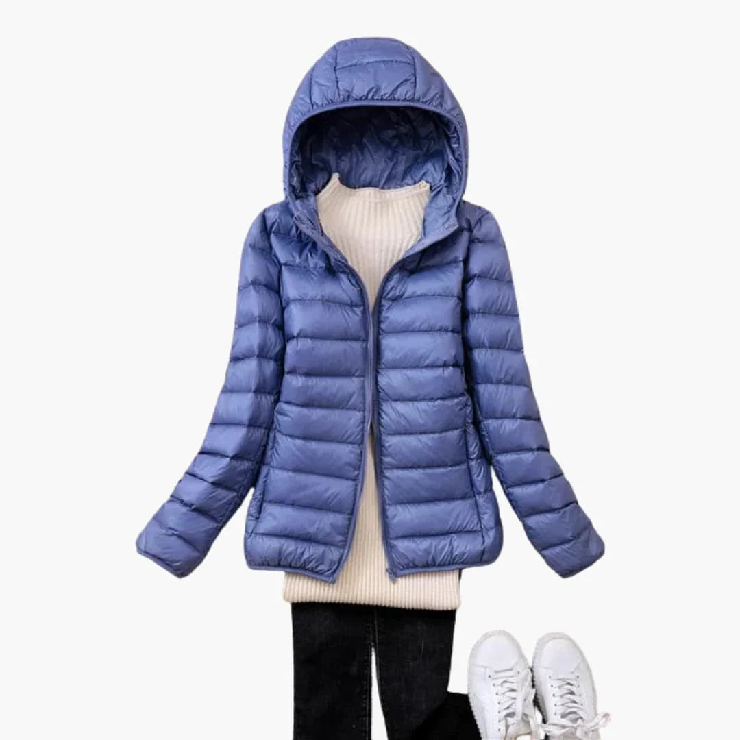 Ultralight Down Jacket with Hood for Women