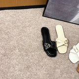 Ottilia | Women's Sandals with Criss Cross Straps and Flat Sole