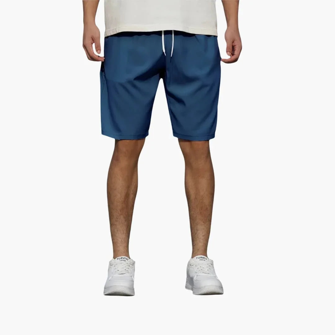 Men's Summer Shorts with Drawstring and Side Pockets