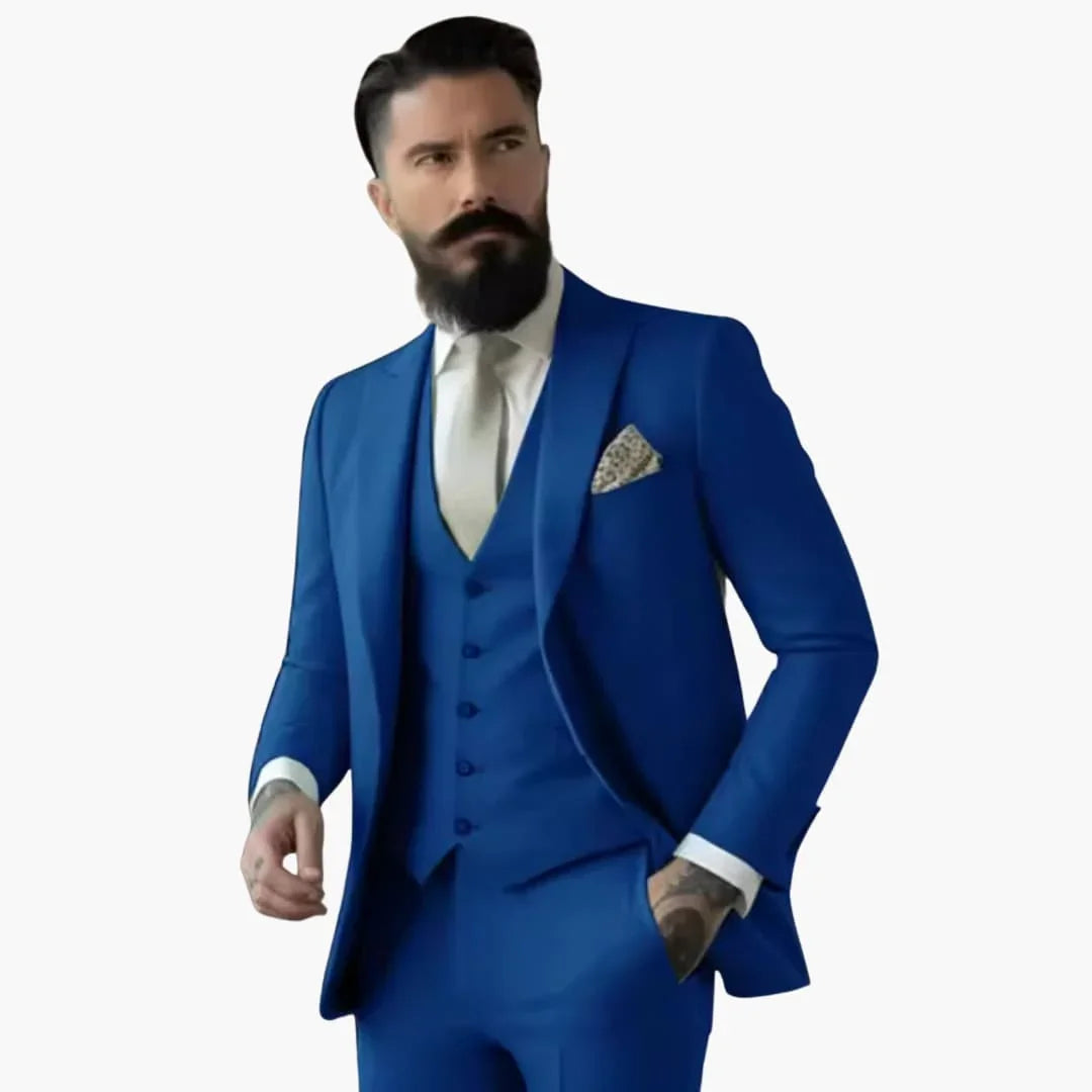 Double-Breasted Suit for Men - Classic Design with Style