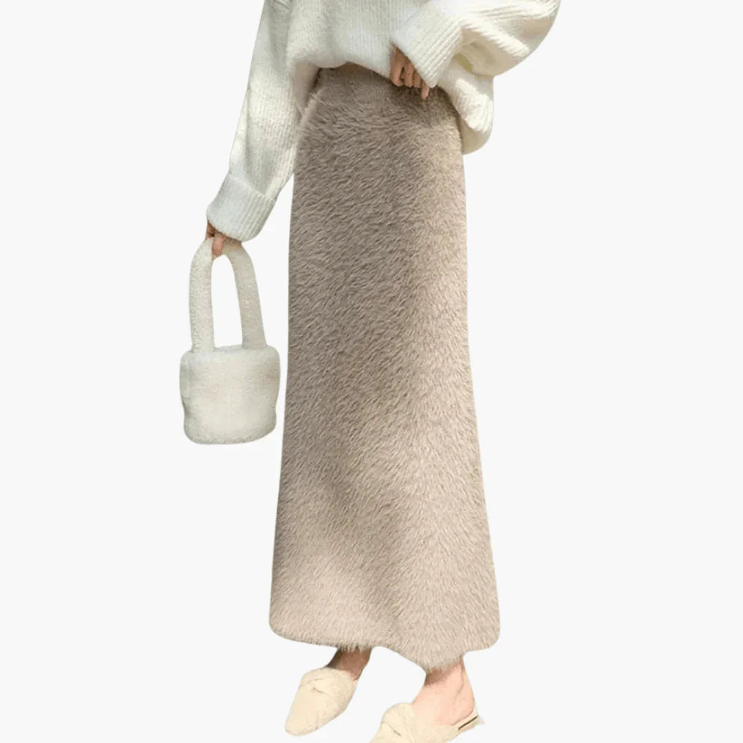 Bavane | Fluffy Winter Skirt for Women  Soft and Warm