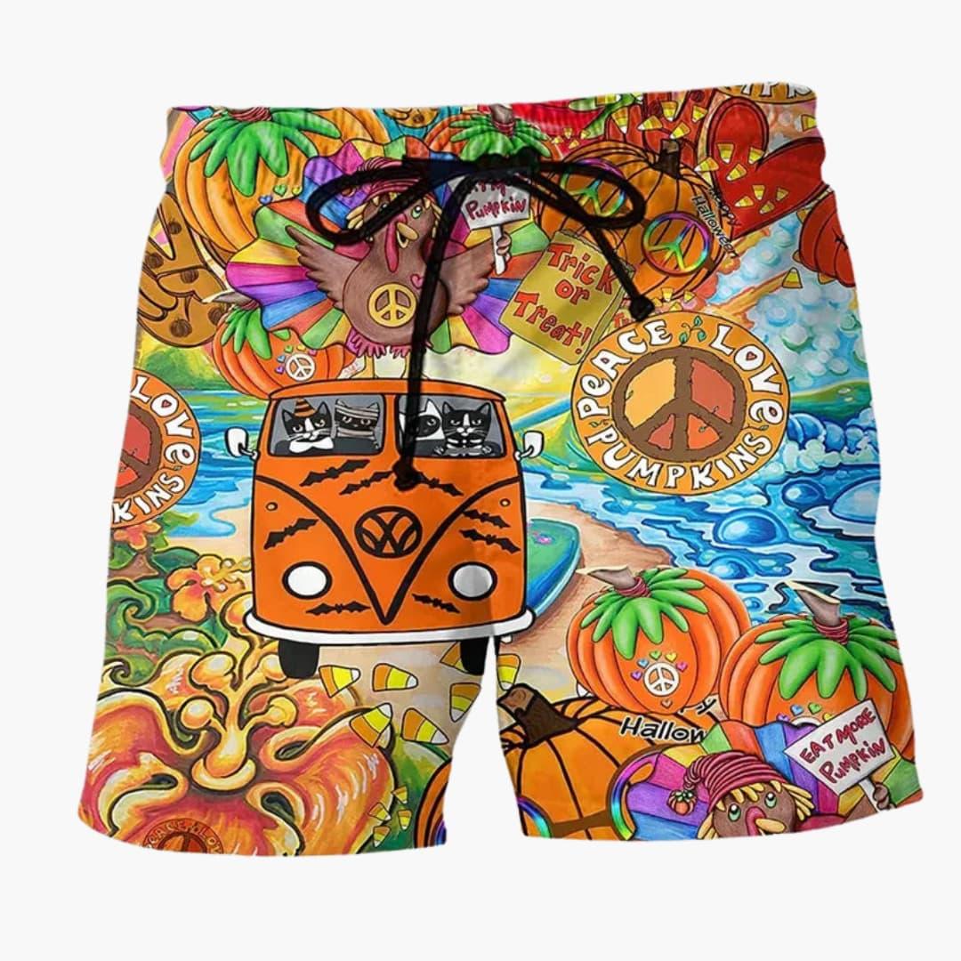 Colorful Printed Boardshorts for Men - Summer Beach Fashion