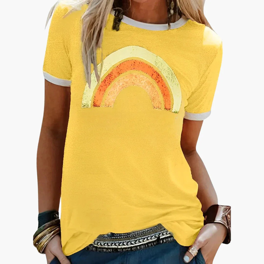 Bavane | Good Vibes Graphic T-Shirt - for Women in Casual Style