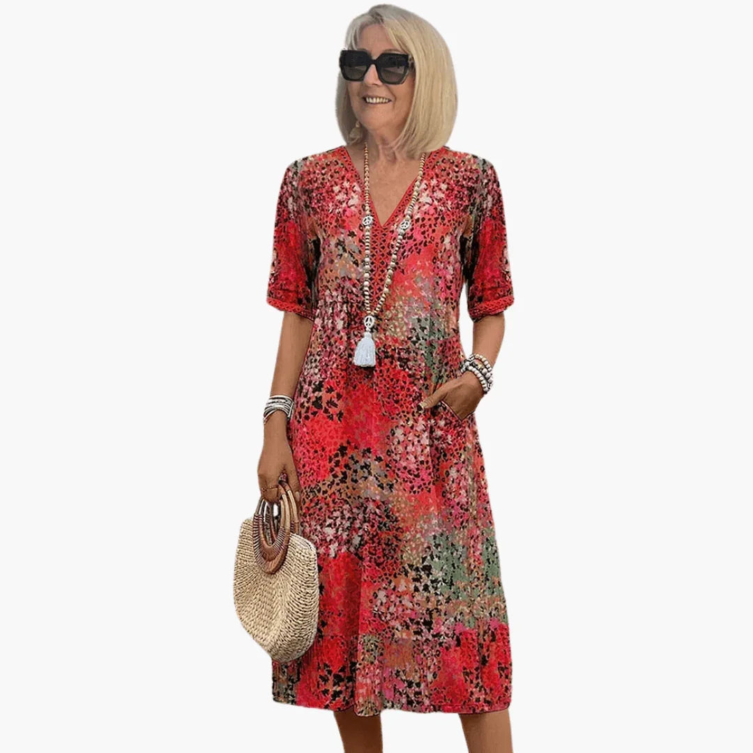 Bavane | Summer Dress with Print for Women  Airy & Figure-Friendly