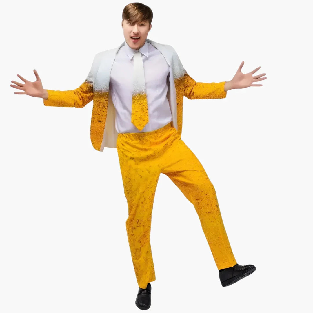 Bavane | Printed Men's Suit with Jacket and Tie