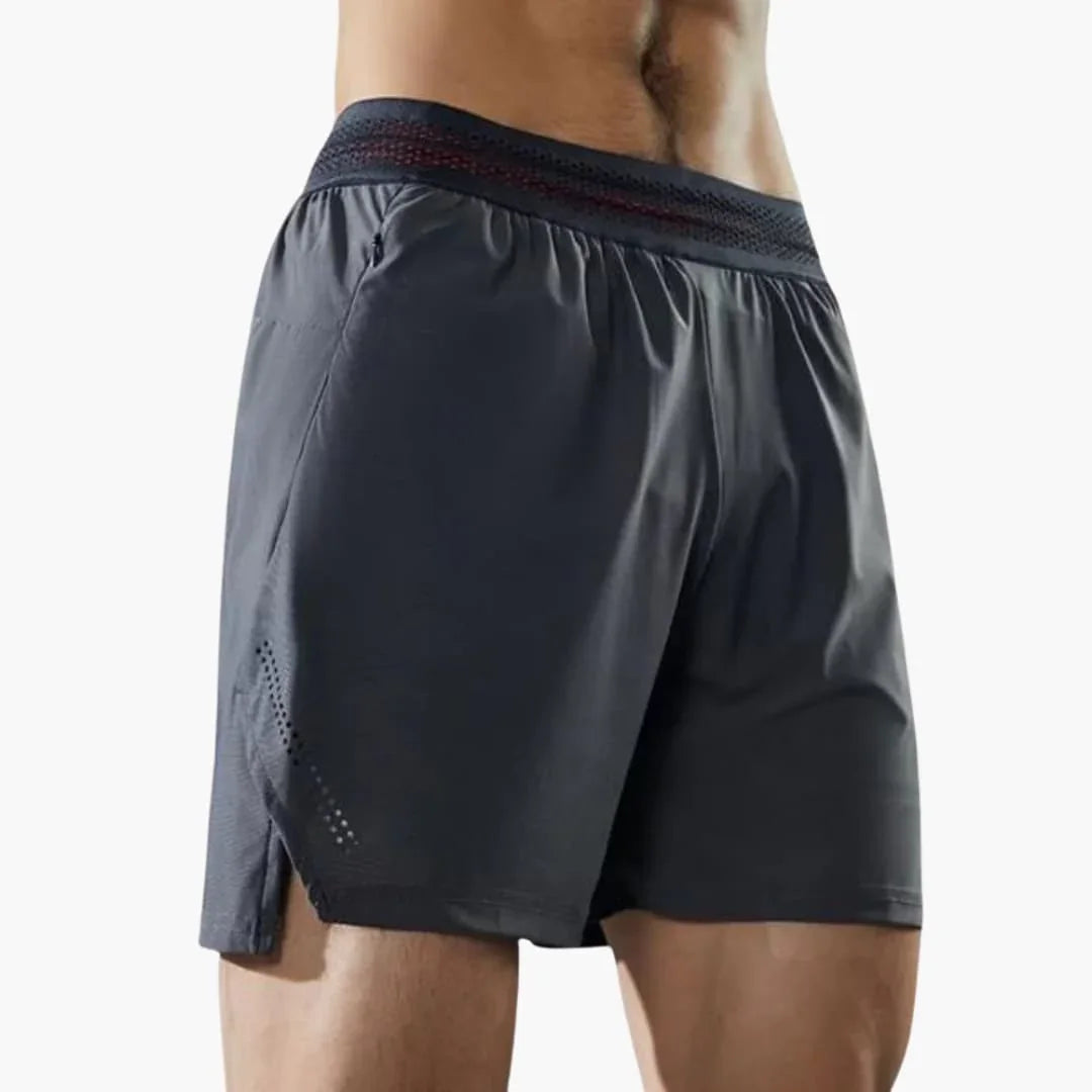 Men's Sports Shorts with Inner Liner and Quick-Drying Fabric