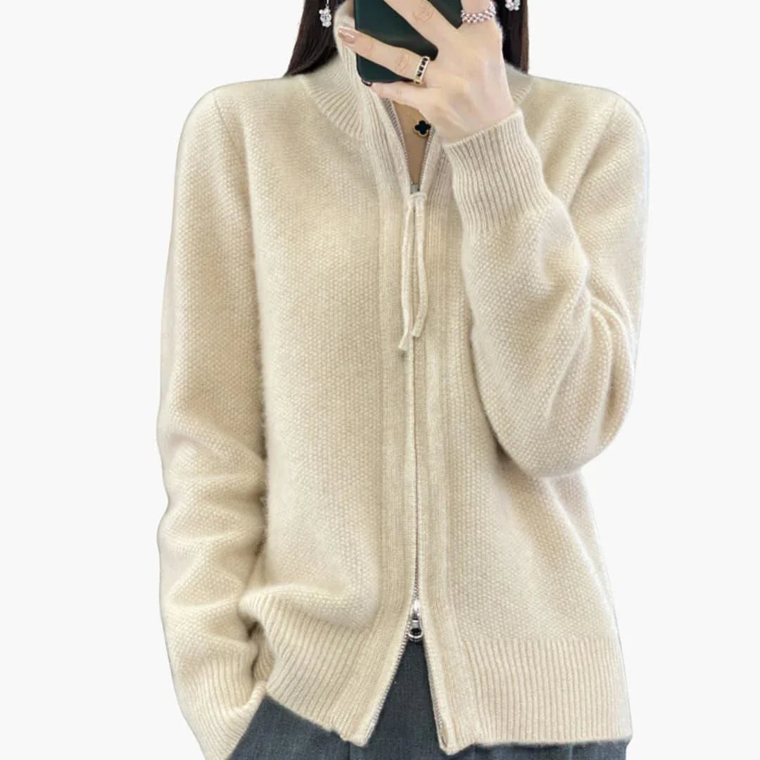 Zipper Cardigan for Women  Elegant & Versatile