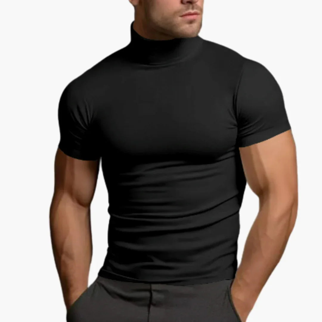 Turtleneck T-Shirt for Men  Fitted & Stylish