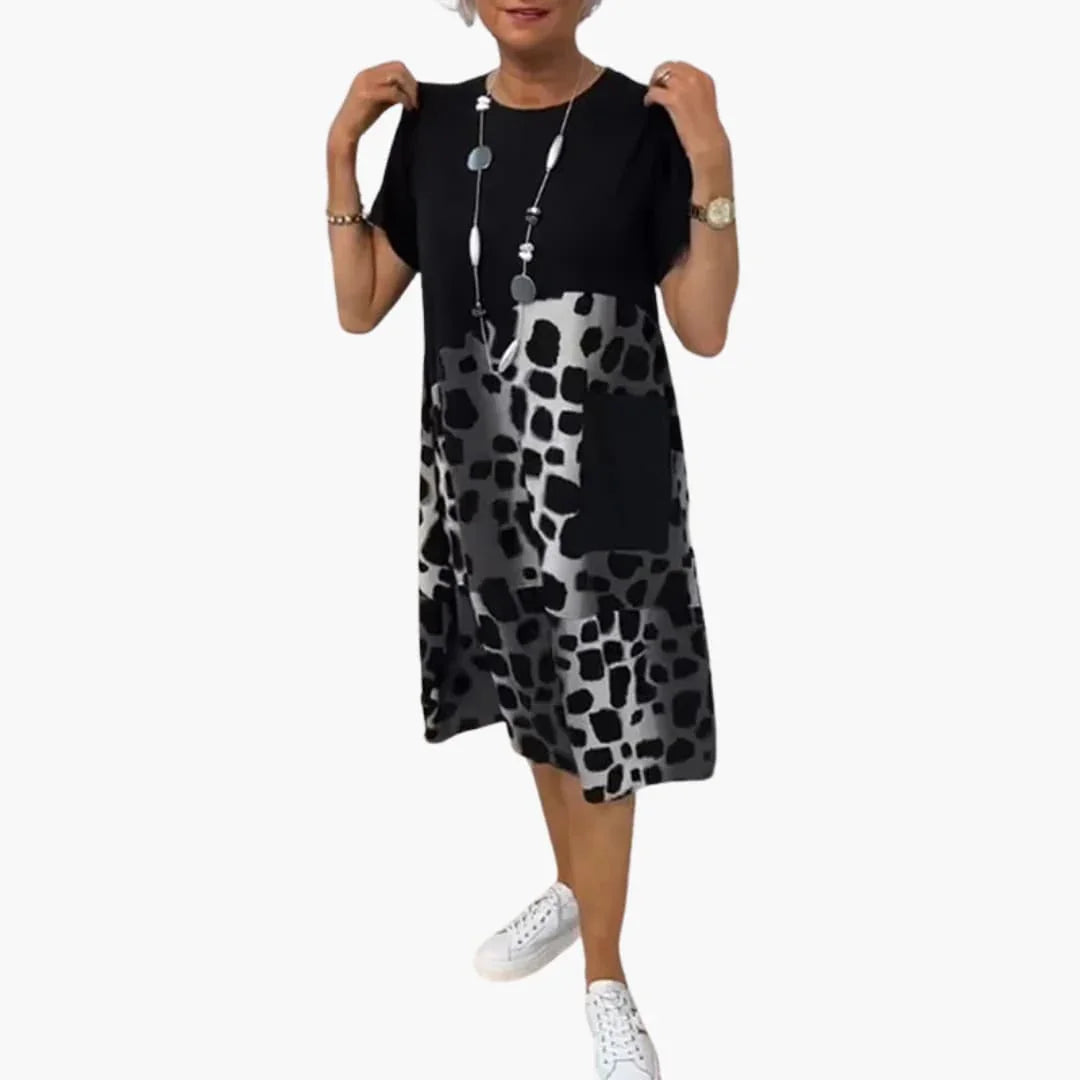 Summer Dress Women - Casual Leisure Dress with Pattern Print