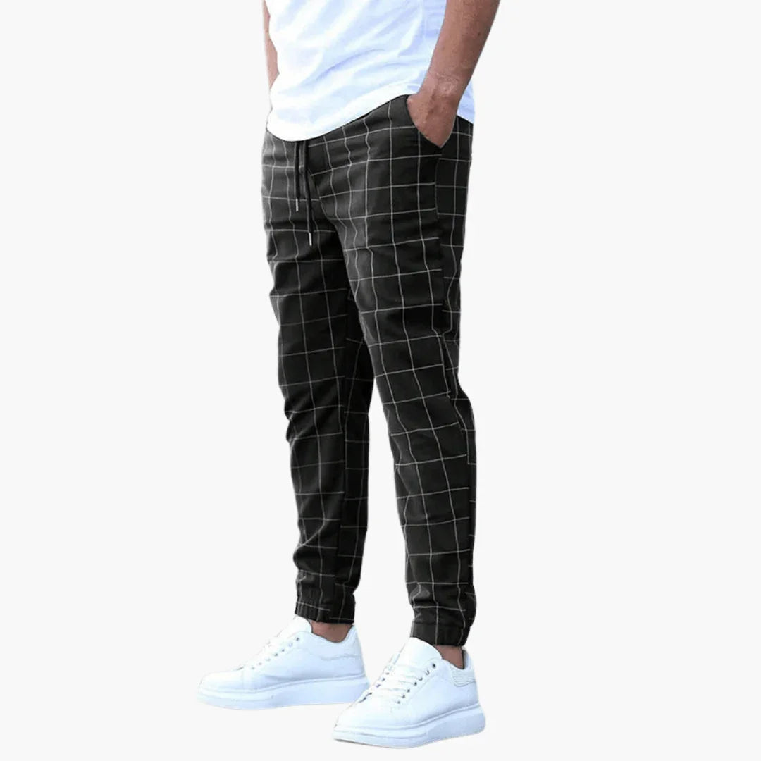 Bavane | Plaid Pants for Men  Adjustable Fit & Stylish Elegance
