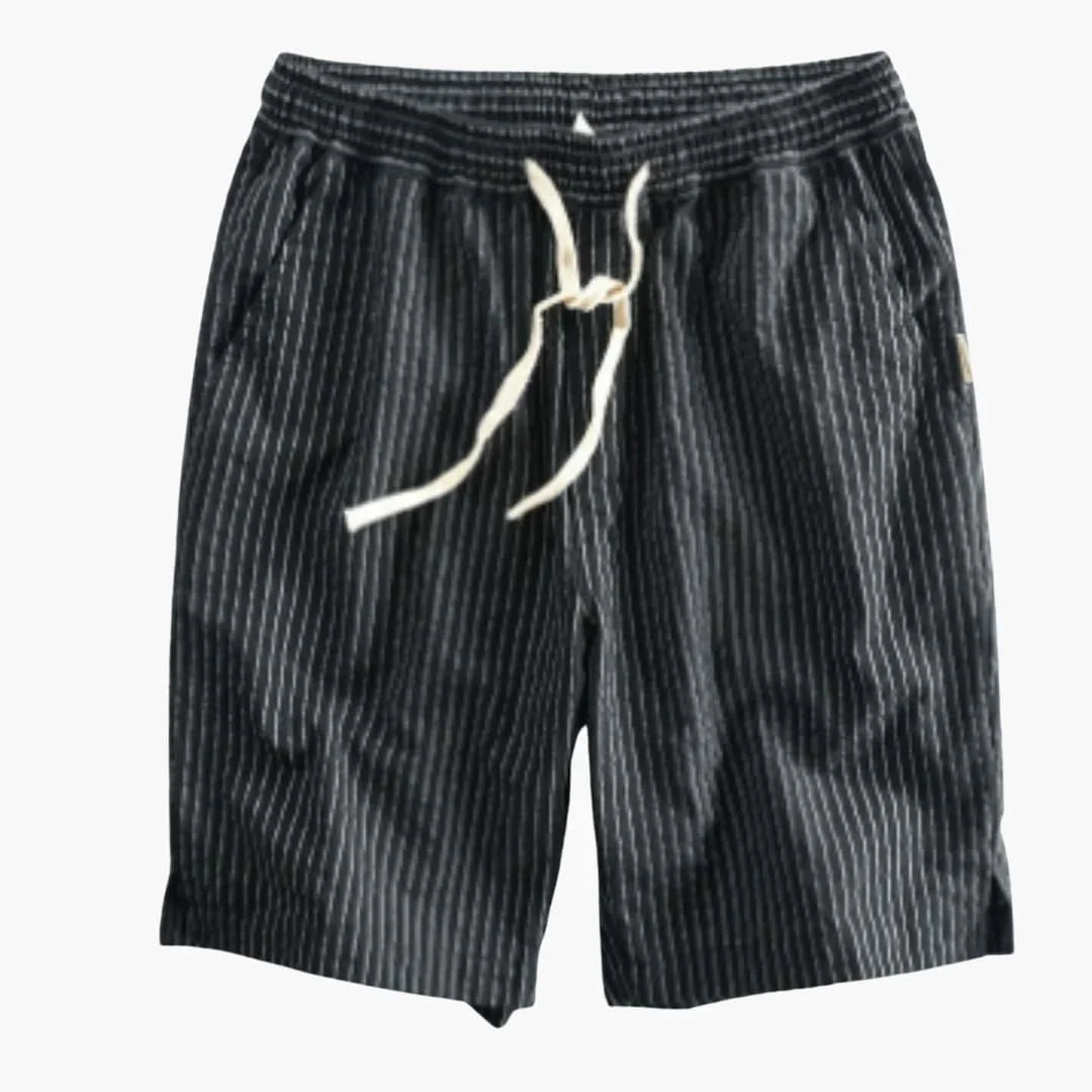 Knee-Length Summer Shorts for Men with Elastic Waistband