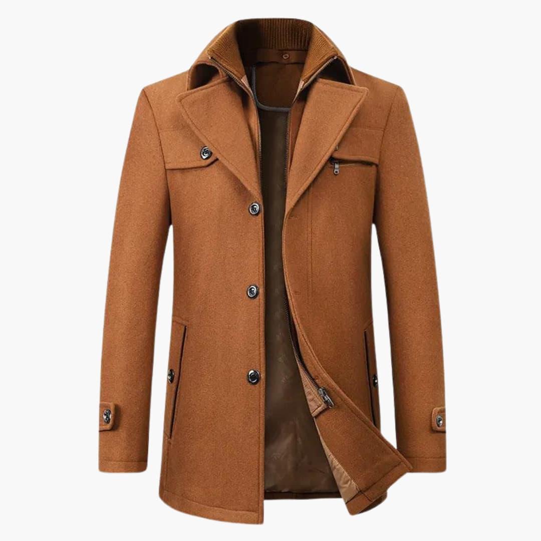 Classic Wool Coat for Men  Elegant & Warm for Winter