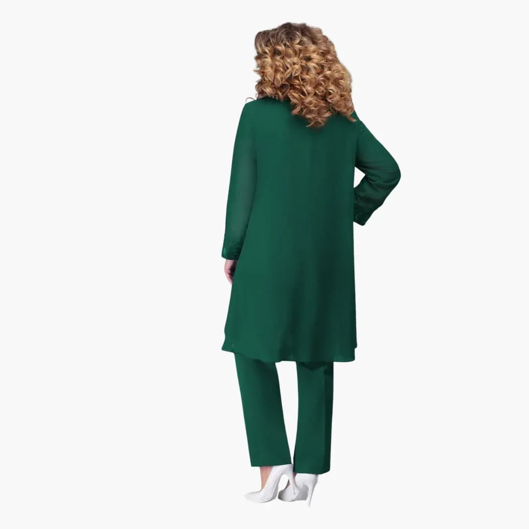 Embroidered 3-Piece Suit for Women