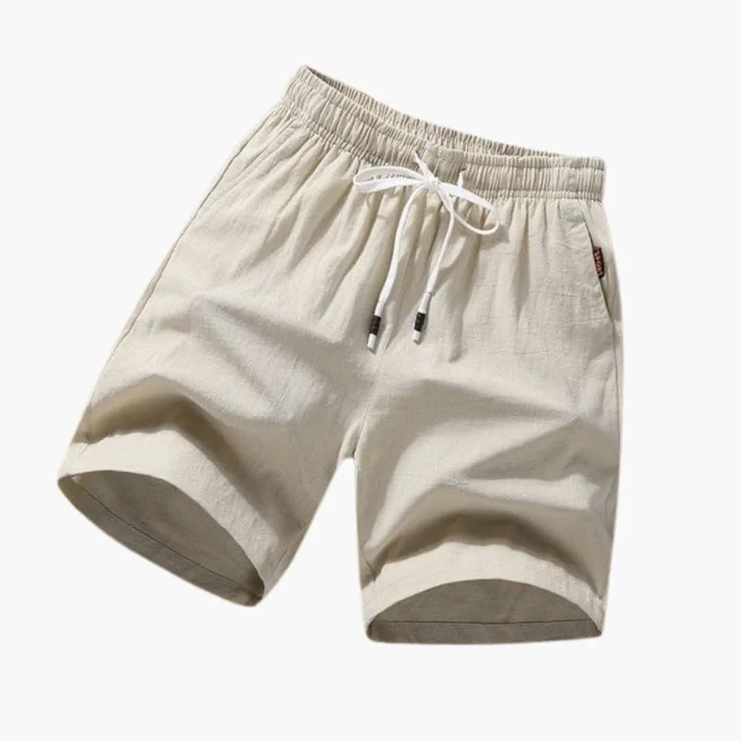 Men's Swim Shorts with Drawstring and Side Pockets for Summer