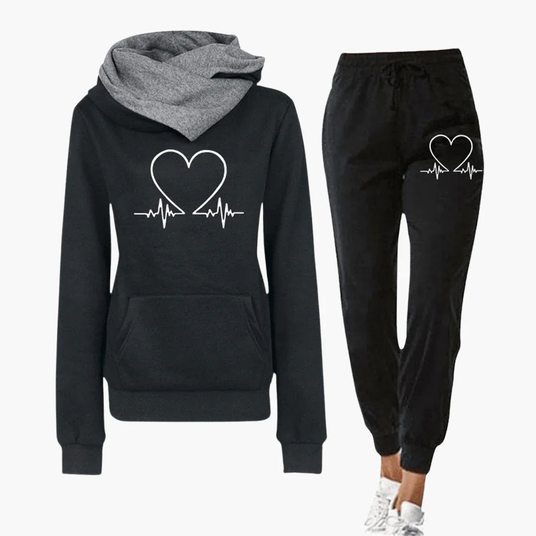 Bavane | Jogging Suit with Heart for Women  Comfortable & Stylish