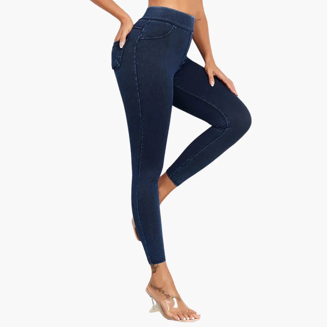 Bavane | Women's High-Waisted Jeggings with Slim Fit