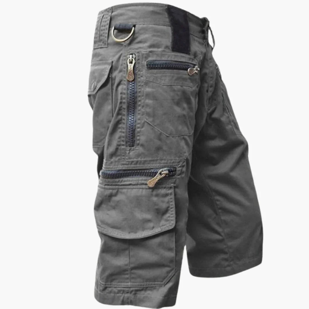 Bavane | Men's Knee-Length Cargo Shorts with Multiple Pockets and Belt Loops