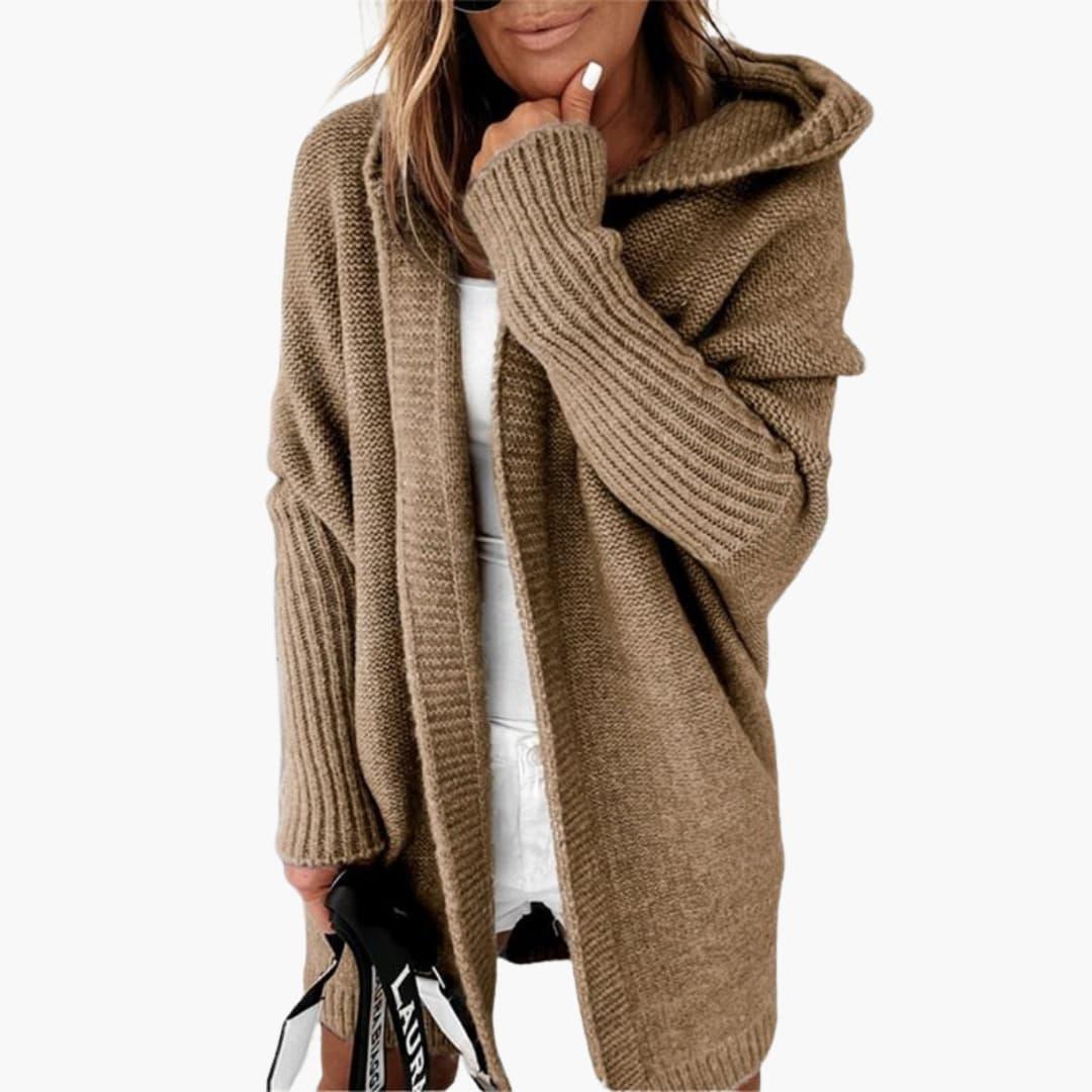 Bavane | Striped Cardigan with Hood for Women